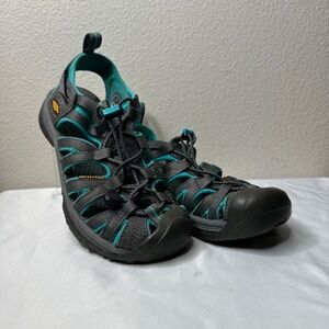 Keen Sandals Teal Waterproof Hiking Sport Fisherman Shoes Women Sz 7.5